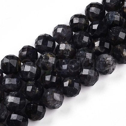 Natural Cordierite/Iolite/Dichroite Beads Strands G-S345-10mm-27-1