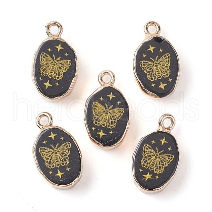 Natural Obsidian Pendants G-C102-08F-G-1