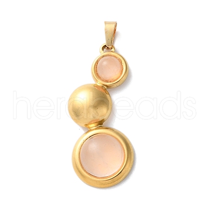 Natural Rose Quartz Pendants STAS-C120-12G-08-1