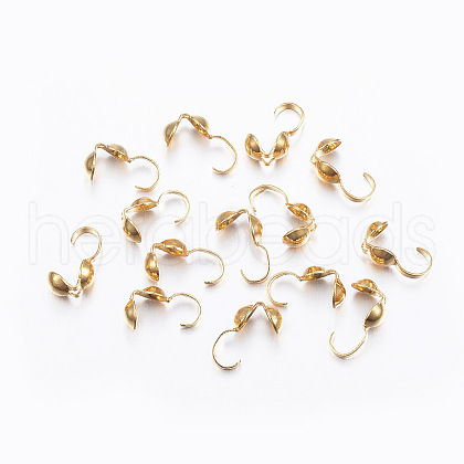 304 Stainless Steel Bead Tips X-STAS-L187-07G-1