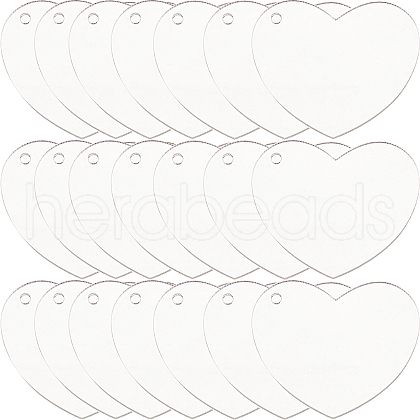 SUNNYCLUE 30PCS Transparent Acrylic Disc Big Pendants TACR-SC0001-17-1