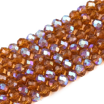 Electroplate Glass Beads Strands EGLA-A044-T2mm-L04-1
