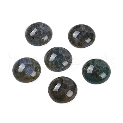 Natural Indian Agate Cabochons G-T020-18mm-38-1
