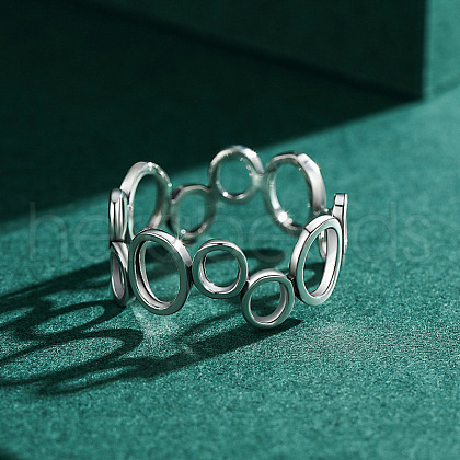 Oval Ring 925 Sterling Silver Finger Rings for Women FS-WGC6322-03-1