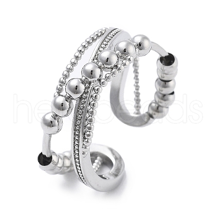 Rotatable Open Cuff Rings for Women RJEW-S402-02P-1