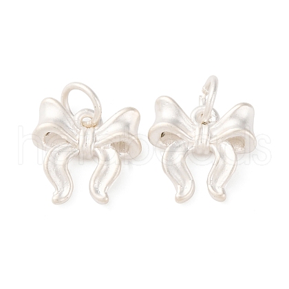 Fine Silver Bowknot Charms STER-A047-03MS-1