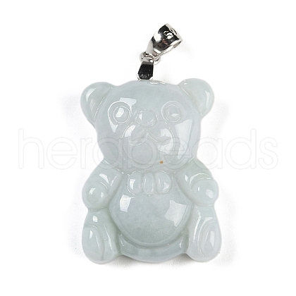 Natural Jadeite Carved Pendants G-F768-02-1