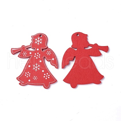 Poplar Wood Pendants WOOD-O004-27A-1