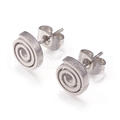 304 Stainless Steel Stud Earrings EJEW-N045-11P-1