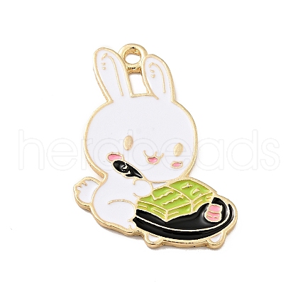 Cartoon Alloy Enamel Pendants ENAM-G207-01B-LG-1
