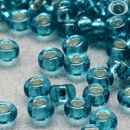 6/0 Grade A Round Glass Seed Beads X-SEED-Q007-4mm-F51-1
