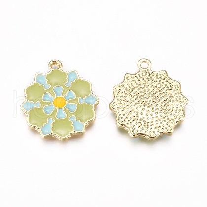 Alloy Enamel Pendants ENAM-E568-12G-1