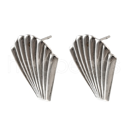 304 Stainless Steel Stud Earring Findings STAS-B087-08A-G-1-1
