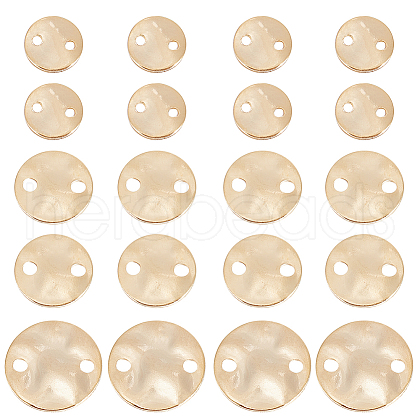BENECREAT 70Pcs 3 Styles Brass Connector Charms KK-BC0010-86-1