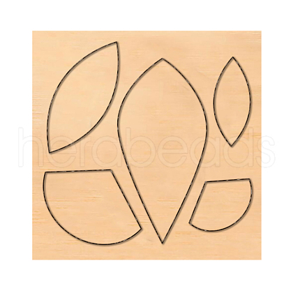 Geometric Wood Cutting Dies DIY-WH0169-04-1