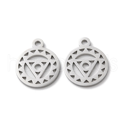 Non-Tarnish Chakra Theme 304 Stainless Steel Charms STAS-Q303-10P-1