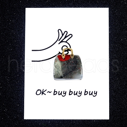 Natural Bloodstone Handbag Display Decorations PW-WG140F5-08-1