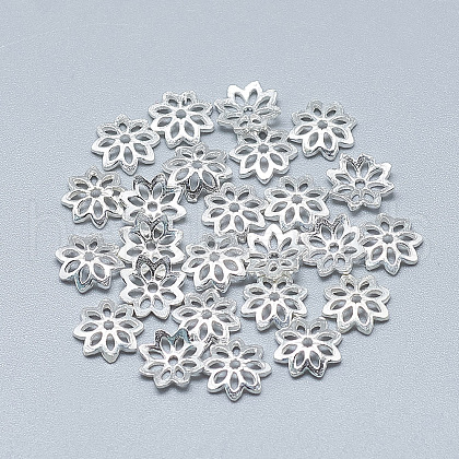925 Sterling Silver Bead Caps STER-T002-80S-1