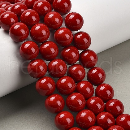 Natural Mashan Jade Round Beads Strands X-G-D263-12mm-XS31-1