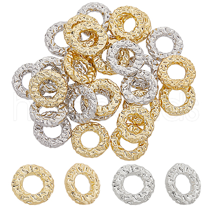 Globleland 28Pcs 2 Colors Eco-friendly Rack Plating Alloy Linking Rings FIND-GL0001-66-1