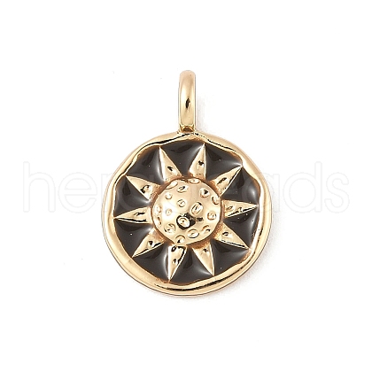 Brass Enamel Pendants KK-Z107-10G-01-1