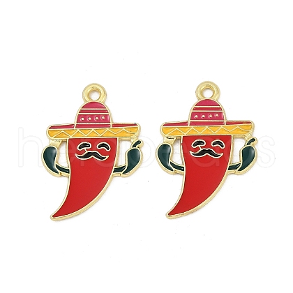 Cinco De Mayo Theme Alloy Enamel Pendants ENAM-V001-05B-G-1