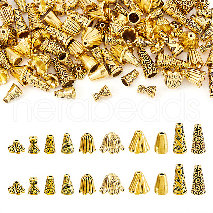 Tibetan Style Alloy Bead Cap PALLOY-TA0001-53-1