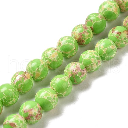 Synthetic Imperial Jasper Dyed Beads Strands G-P507-01A-04-1
