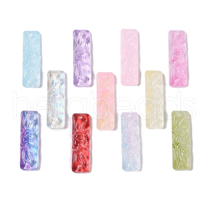 Baking Paint Glass Pendants GLAA-S202-16-1