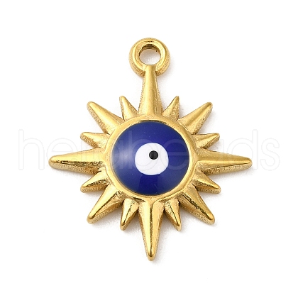 Real 18K Gold Plated 304 Stainless Steel Pendants STAS-A084-23G-05-1