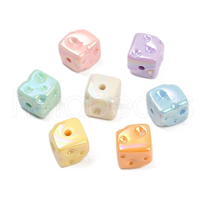 Opaque Acrylic Beads OACR-C022-17-1