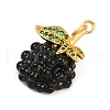 Brass Enamel Pendants KK-K405-01C-G-2