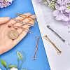 Gorgecraft 6Pcs 6 Styles Brass Tie Clips for Men FIND-GF0006-84-3