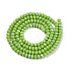 Electroplate Opaque Solid Color Glass Beads Strands EGLA-A044-P2mm-L30-3