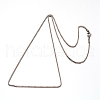 Non-Tarnish 304 Stainless Steel Box Chain Venetian Chain Necklaces NJEW-I065-13C-2