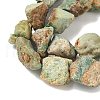 Raw Rough Natural HuBei Turquoise Beads Strands G-M453-D09-4