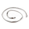 Non-Tarnish 304 Stainless Steel Twist Chain Necklaces for Women NJEW-G140-08A-P-1