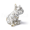 Resin Dog Display Decoration DJEW-P021-C01-2