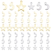 DICOSMETIC 180Pcs 6 Style Stainless Steel Charms STAS-DC0002-19-1