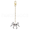 Glass & Shell Pearl Beads Spider Pendant Decorations HJEW-JM02075-1