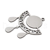 304 Stainless Steel Pendants STAS-S174-22P-2