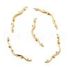 Rack Plating Brass Clear Cubic Zirconia Connector Charms KK-M230-21G-1