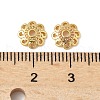 Brass Bead Caps KK-V015-09G-01-2