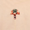 Paper Japanese Fan Flower Stick for New Year's Day Party Decoration PW-WG9F907-04-1