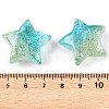 Gradient Color Transparrent Acrylic Eoropean Beads OACR-P024-03-03-3