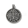 Wicca 304 Stainless Steel Pendants STAS-D014-11AS-1