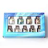 Glass Wishing Bottle Pendants G-R123-11-B-1