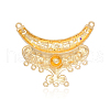 Golden Tone Alloy Enamel Chandelier Links ENAM-J261-03G-2
