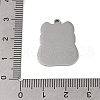 Non-Tarnish 304 Stainless Steel Pendants STAS-C095-29P-3