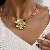 Flower Alloy Pendant Necklaces & Stud Earring Sets for Women FS-WGB8FA5-01-4